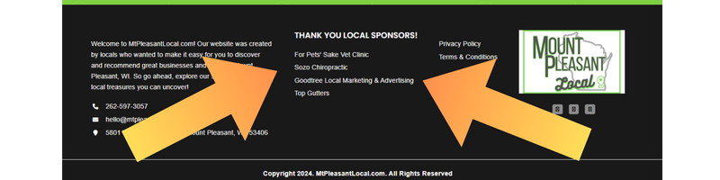 Mt Pleasant Local Footer Credit